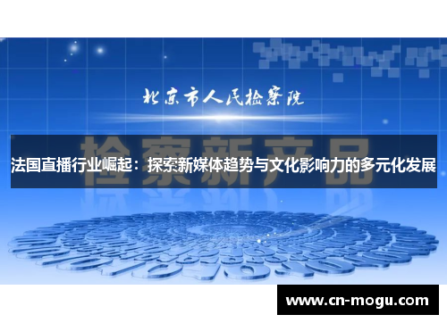 法国直播行业崛起：探索新媒体趋势与文化影响力的多元化发展